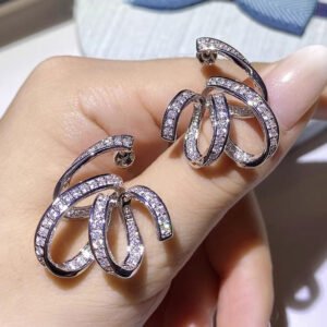 Line Winding Earrings Niche Design Fashion